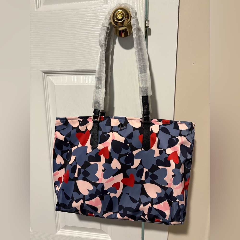 Kate Spade satin heart party tote-nwt!